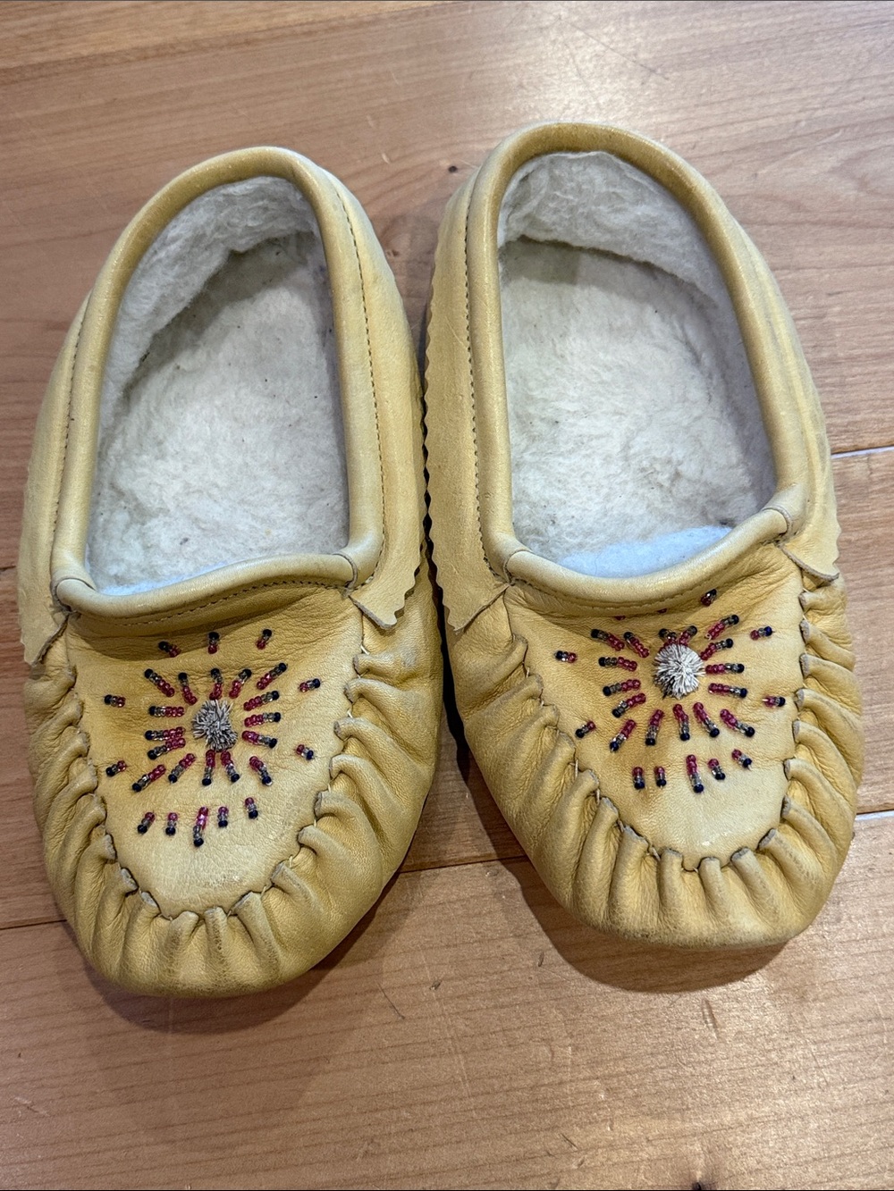 Beaded Moccasin Slippers size 5